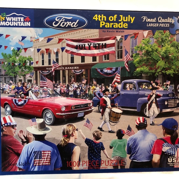4Th of July Parade White Mountain Jigsaw Puzzle - Picture 1 of 6